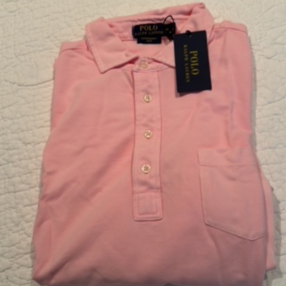 Ralph lauren Polo  long sleeve pink pullover shirt